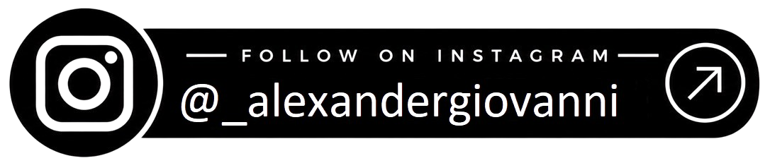 Follow on Instagram @alexanderfilippini